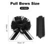 uxcell 20pcs Black Pull Bows 6.3 Inches Wide Large Organza Ribbon Gift Bows for Gift Wrapping Gift Baskets Decor Wedding Parties Birthday Florist Packaging and Decoration view 2
