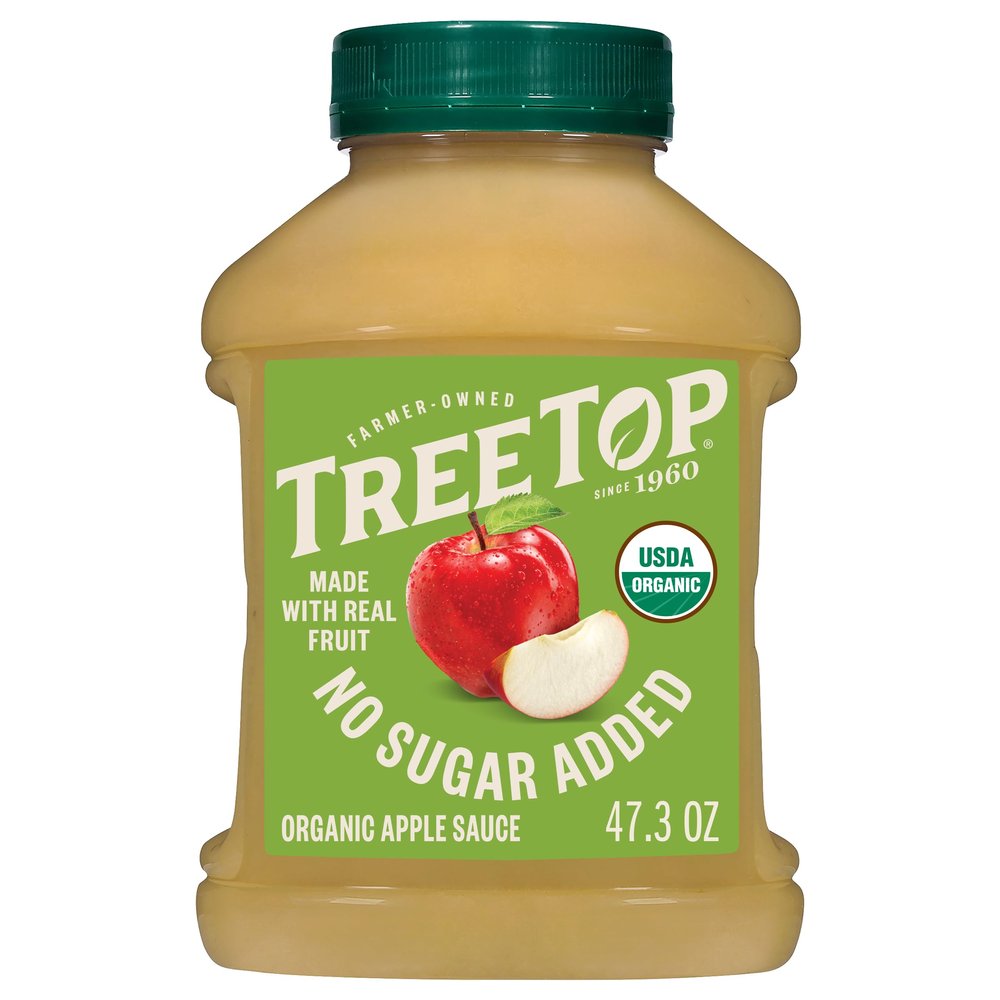Tree Top No Sugar Added Organic Apple Sauce, 47.3 Oz (Pack of 1)