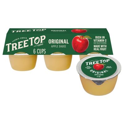 Tree Top Original Apple Sauce, 6 Count (Pack of 6)