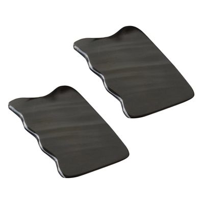 Beaupretty 2pcs Natural Buffalo Horn Gua Scraping Plate for Massage Smooth Fatigue Relief Lightweight and Portable Design