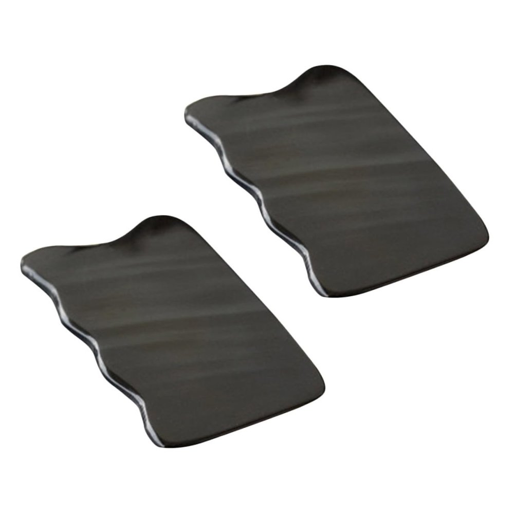 Beaupretty 2pcs Natural Buffalo Horn Gua Scraping Plate for Massage Smooth Fatigue Relief Lightweight and Portable Design