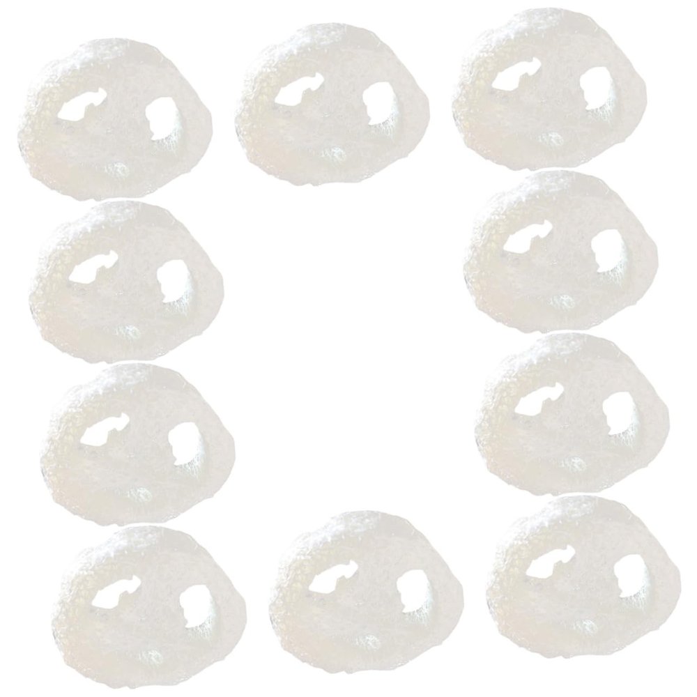 Beaupretty 10pcs Natural Loofah Sponges for Kitchen and Household Cleaning Lightweight and Absorbent Dish Washing Cloths Multi-use Design for Easy Storage and Surface Protection
