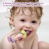 dearlomum 360 Baby Toothbrush with Suction Base,Toddler 12 Months up,Infant Oral Cleaner, Baby Tongue Cleaner,Food-Grade Silicone,Adjustable Safety Shield view 3