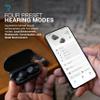 JLab Hear OTC Hearing Aid & Earbuds, Cloud White, Traditional Earbud Fit, Four Preset Hearing Modes, in-Ear Detection and Built-in Feedback Suppression, Independent Volume Control and Touch Controls view 4