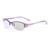 laureles Fashion Photochromic Bifocal Reading Glasses Women's Metal Half Frame Transition Readers Female (Purple, 2.75, x) view 1