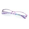 laureles Fashion Photochromic Bifocal Reading Glasses Women's Metal Half Frame Transition Readers Female (Purple, 2.75, x) view 3