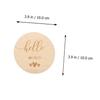 Toyvian 2pcs Wooden Growth Cards for Celebrating Development Fun Design for Parents for Capturing Cherished Memories view 3