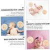 Toyvian 2pcs Wooden Growth Cards for Celebrating Development Fun Design for Parents for Capturing Cherished Memories view 4