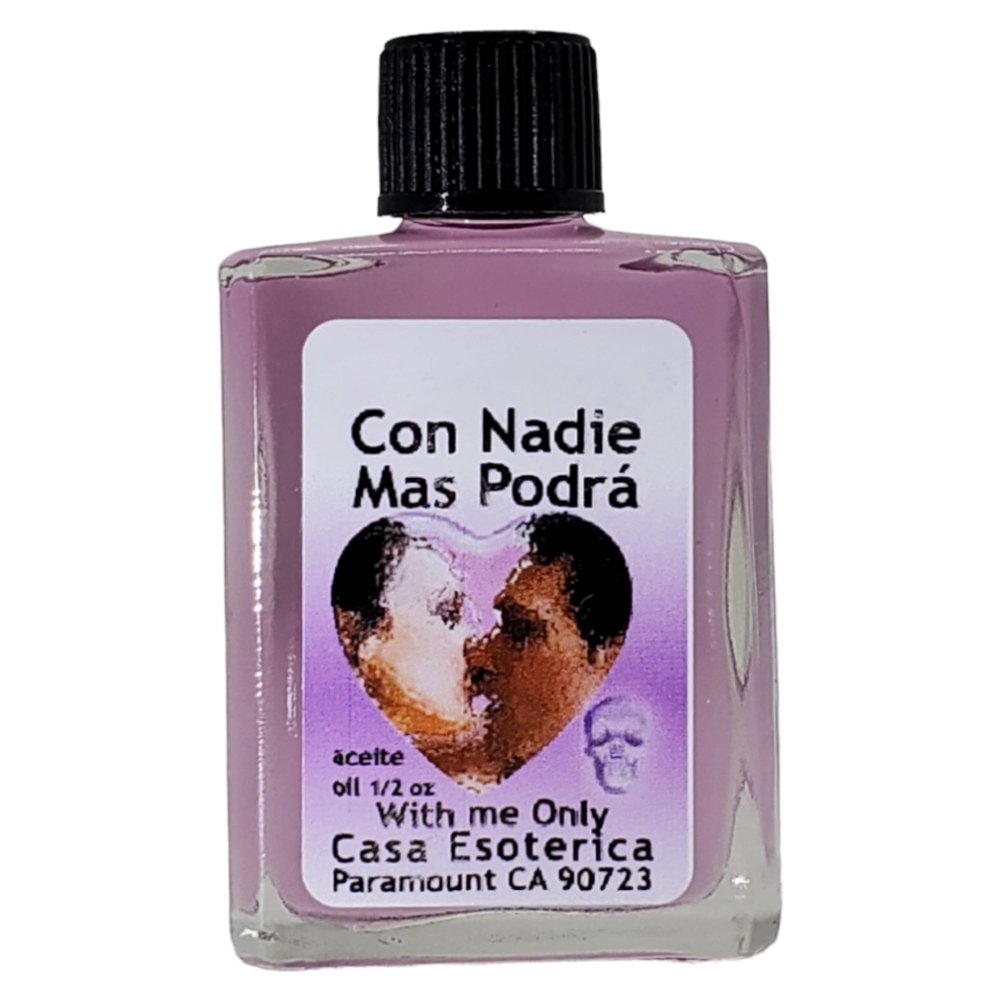 with Me Only Oil (Con Nadie Mas Podra Aceite) Spiritual Anointing Oil by CASA ESOTERICA MAGICK SPACE- Love Spell - Attract & Keep Someone's Attention & Affection-0.5 FL OZ (12 Pack)