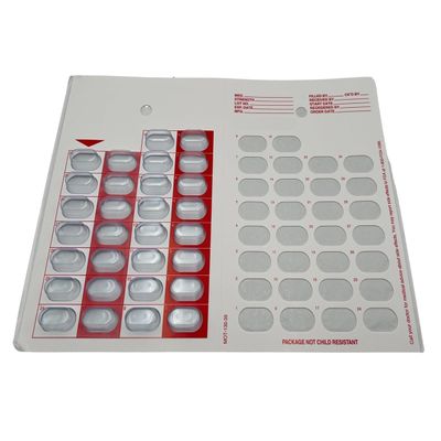 12 Pack 30 Day Single Dose Cold Seal Medication Blister Pack, Just Fill and Seal Disposable Blisters for Pill, Medicine and Vitamins