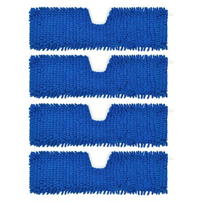 4 Pack Mop Heads Replacements Compatible with O-cedar Dual-Action Flip Mop,Microfiber&Chenille Mop Replace Head for Dry/Wet Use,Double-sided,Reusable and Washable Dust Mop Refills for Floor Cleaning
