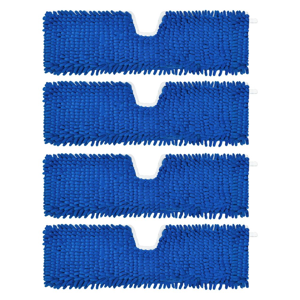4 Pack Mop Heads Replacements Compatible with O-cedar Dual-Action Flip Mop,Microfiber&Chenille Mop Replace Head for Dry/Wet Use,Double-sided,Reusable and Washable Dust Mop Refills for Floor Cleaning