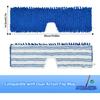 4 Pack Mop Heads Replacements Compatible with O-cedar Dual-Action Flip Mop,Microfiber&Chenille Mop Replace Head for Dry/Wet Use,Double-sided,Reusable and Washable Dust Mop Refills for Floor Cleaning view 2