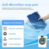 4 Pack Mop Heads Replacements Compatible with O-cedar Dual-Action Flip Mop,Microfiber&Chenille Mop Replace Head for Dry/Wet Use,Double-sided,Reusable and Washable Dust Mop Refills for Floor Cleaning view 3