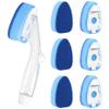 Clioran Dishwand Refills Soap Control Handle,6 Heavy Duty Dish Wand Sponge Heads,Non Scratch Scrubbers Replacement Refill Brush Dispenser,Dishwashing Scrub for Sink Non-Stick Kits Dishwasher Cleaning view 1