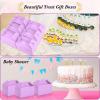 36 Pcs Party Favor Treat Boxes, Goodie Candy Gable Paper Gift Boxes with Handles for Birthday Wedding Shower Christmas Party Supplies, 6 x 3.5 x 3.5 Inches(Light Purple) view 4