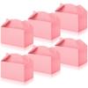 36 Pcs Party Favor Treat Boxes, Goodie Candy Gable Paper Gift Boxes with Handles for Birthday Wedding Shower Christmas Party Supplies, 6 x 3.5 x 3.5 Inches(Pink) view 1