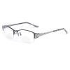 laureles Photochromic Bifocal Reading Glasses Women's Metal Oval Half Frame Transition Bifocal Readers Female (Black, 2.5, x) view 4