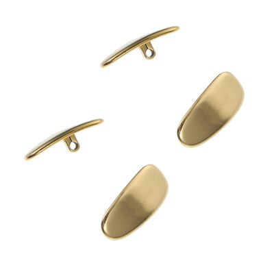 Beavorty 4pcs Titanium Nose Pads for Glasses Gold Eyewear Accessories Comfortable Anti-Slip Design Reduces Nose Pressure Fits All Glasses Styles