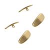 Beavorty 4pcs Titanium Nose Pads for Glasses Gold Eyewear Accessories Comfortable Anti-Slip Design Reduces Nose Pressure Fits All Glasses Styles view 1