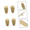 Beavorty 4pcs Titanium Nose Pads for Glasses Gold Eyewear Accessories Comfortable Anti-Slip Design Reduces Nose Pressure Fits All Glasses Styles view 4