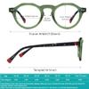 FYTOO Stylish Round Glasses Blue Light Blocking Reading Glasses for Women Men Green Lightweight Readers 2.0x with Spring Hinge Anti Glare/Eye Strain Warner FT1358 view 2