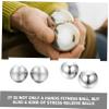 FOMIYES 2pcs Stainless Steel Massage Balls Hand Fitness Exercise Balls for Stress Relief and Myofascial Therapy Durable Chinese Style Design for Home Decor and Gifts view 4