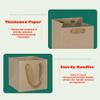 ADIDO EVA Kraft Brown Square Gift Bags Large Size Square Bottom Paper Bags with Handles for Party Favor, Shopping Bag (12x12x12 In, 1 CT) view 3