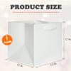 ADIDO EVA White Square Gift Bags Large Size Square Bottom Paper Bags with Handles for Party Favor, Shopping Bag (12x12x12 In, 1 CT) view 2