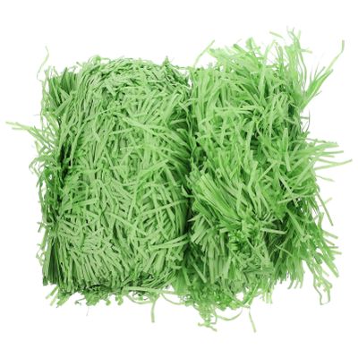 LALAFINA Easter Grass Craft Shredded Paper Easter Grass for Baskets and Wrapping Packing Filling Green
