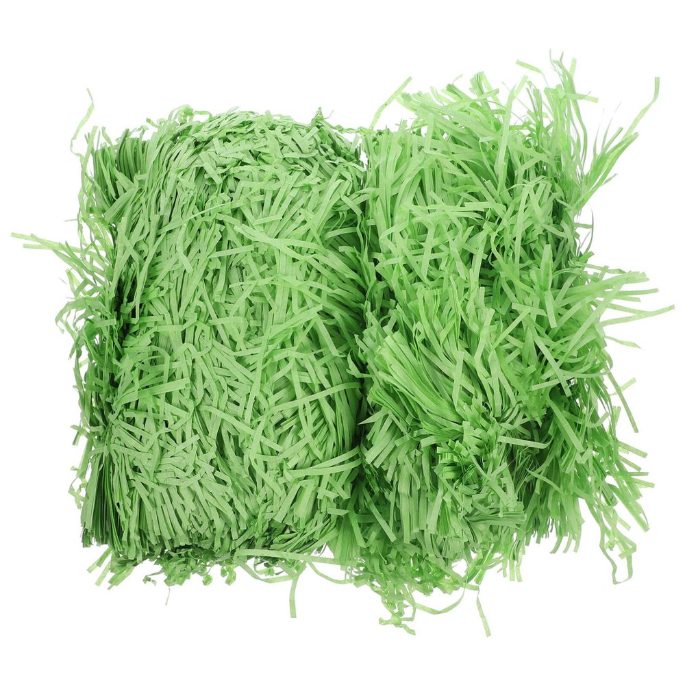 LALAFINA Easter Grass Craft Shredded Paper Easter Grass for Baskets and Wrapping Packing Filling Green