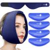 AiricePac Wisdom Teeth Ice Pack Head Wrap, Face Ice Pack for Jaw Oral Surgery Pain Relief for TMJ, Teeth Removed, 4 Cold Therapy Gel Packs Reusable, Blue view 1