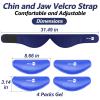 AiricePac Wisdom Teeth Ice Pack Head Wrap, Face Ice Pack for Jaw Oral Surgery Pain Relief for TMJ, Teeth Removed, 4 Cold Therapy Gel Packs Reusable, Blue view 3
