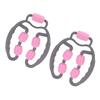 FOMIYES 2pcs Fitness Massage Roller Rollers Deep Tissue Roller Muscle Deep Massage Roller Devices Rolling Eva Yoga Auxiliary Supplies Pink, 29X22X4CM view 1