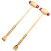 FOMIYES 2pcs Shoulder Massaging Tool Handheld Wooden Massager Manual Back Massagers Whole Body Massager Massaging Hammer Multi-Function Wood Hammer Foot and Leg Massager Wooden Hammer, 34x7.5cm view 1