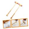 FOMIYES 2pcs Shoulder Massaging Tool Handheld Wooden Massager Manual Back Massagers Whole Body Massager Massaging Hammer Multi-Function Wood Hammer Foot and Leg Massager Wooden Hammer, 34x7.5cm view 2