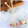 FOMIYES 2pcs Shoulder Massaging Tool Handheld Wooden Massager Manual Back Massagers Whole Body Massager Massaging Hammer Multi-Function Wood Hammer Foot and Leg Massager Wooden Hammer, 34x7.5cm view 3