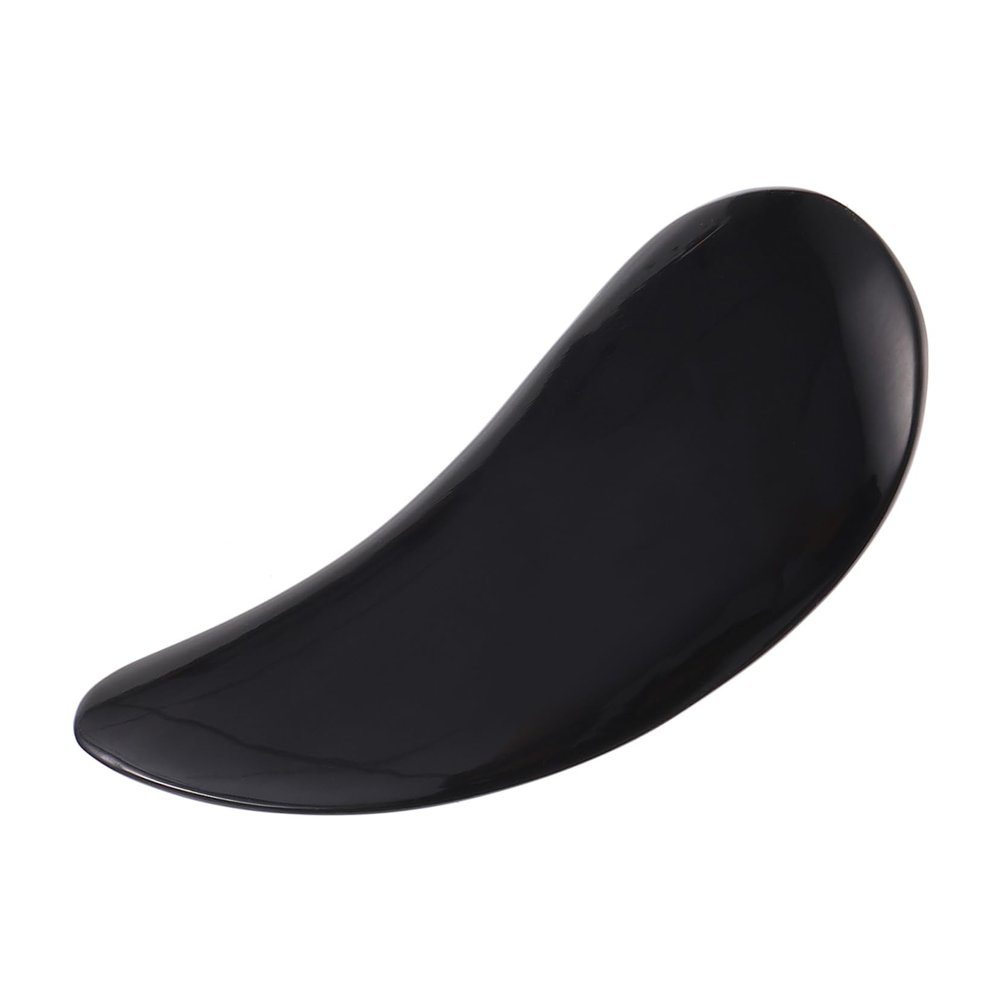 FOMIYES Horn Scraping Tool Multifunctional Gua Sha Massage Plate for Body Face and Eye Care Durable Black Water Buffalo Horn Pain Relief and Skin Nourishment