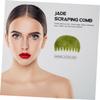 FOMIYES 2pcs Jade Massaging Combs Natural Jade Head Massage Tools for Scalp Relaxation and Gua Therapy Static Smooth Edges for Home Use view 4