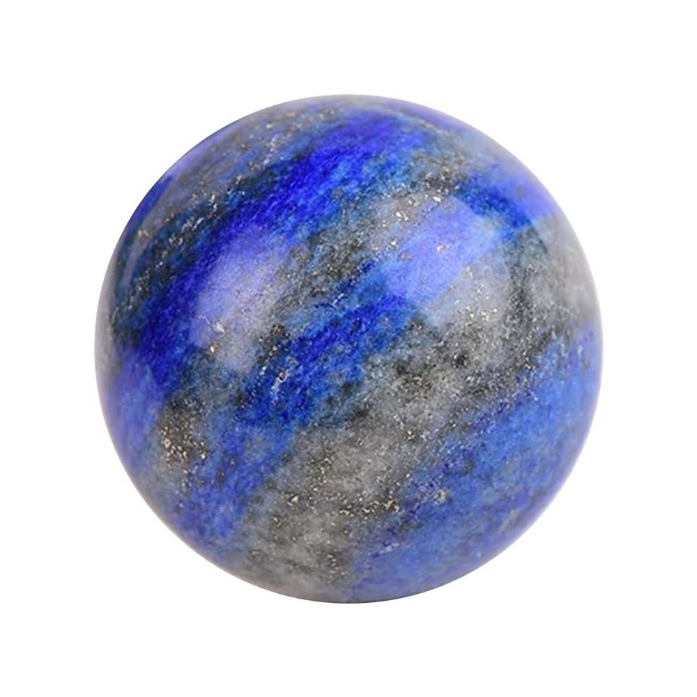 ECYC Ltd 1 Pcs Natural Crystal Stone Ball, Healing Crystals Balls Gemstone Crystal Sphere Decor Divination Sphere for Meditation, Feng Shui, Collection, and Home Decoration, 30-35mm, Lazurite