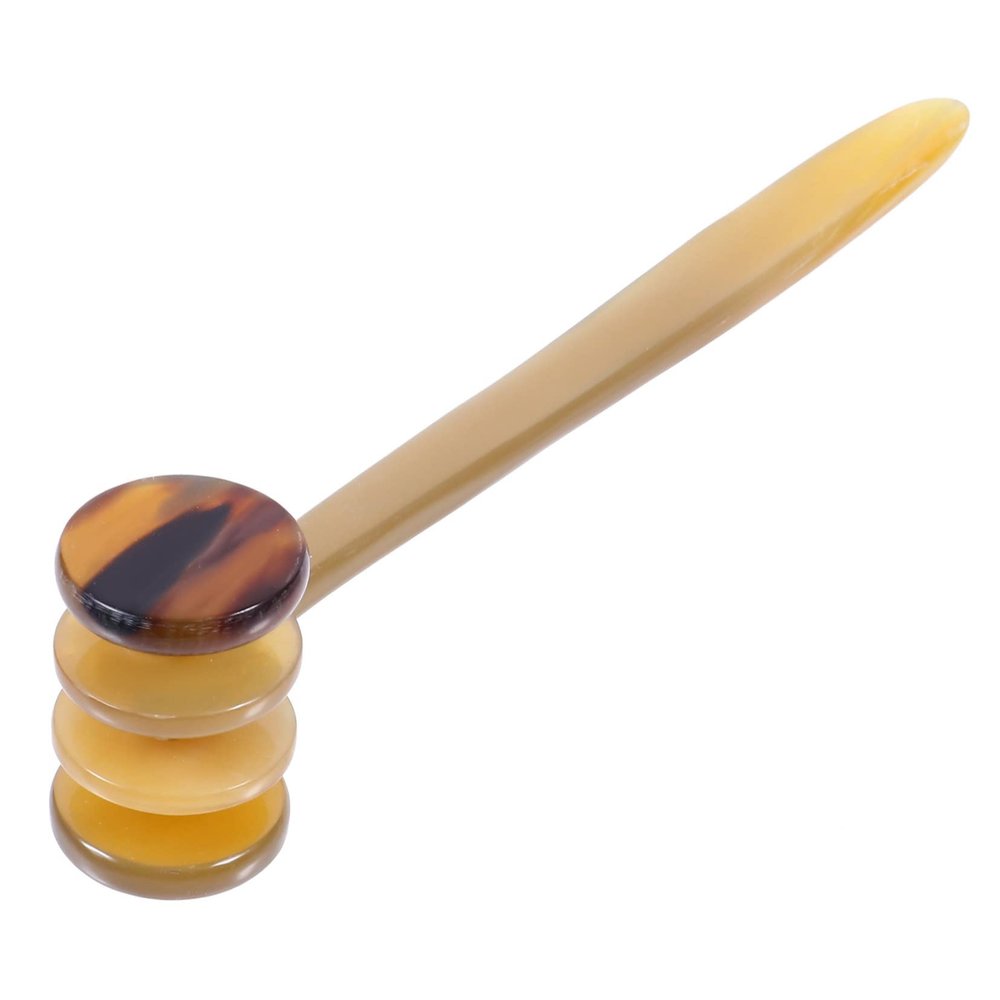 Beavorty Guasha Massage Tool Multi-Purpose Ox Horn Scraping Roller for Body Relief Ergonomic Design Healthy Material Comfortable Grip for Daily Muscle Pain Relief