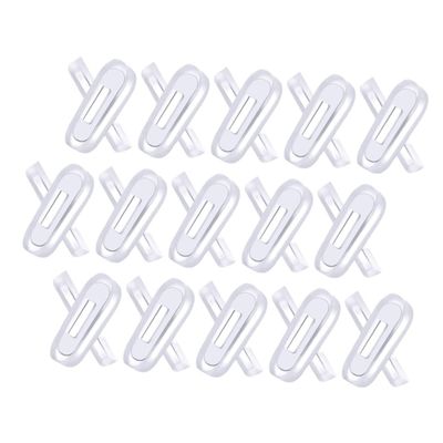 Beavorty 15pairs Soft Silicone Nose Pads for Glasses Comfortable Eyeglasses Nose Pieces Replacement Easy to Install Suitable for Various Frames and Sunglasses