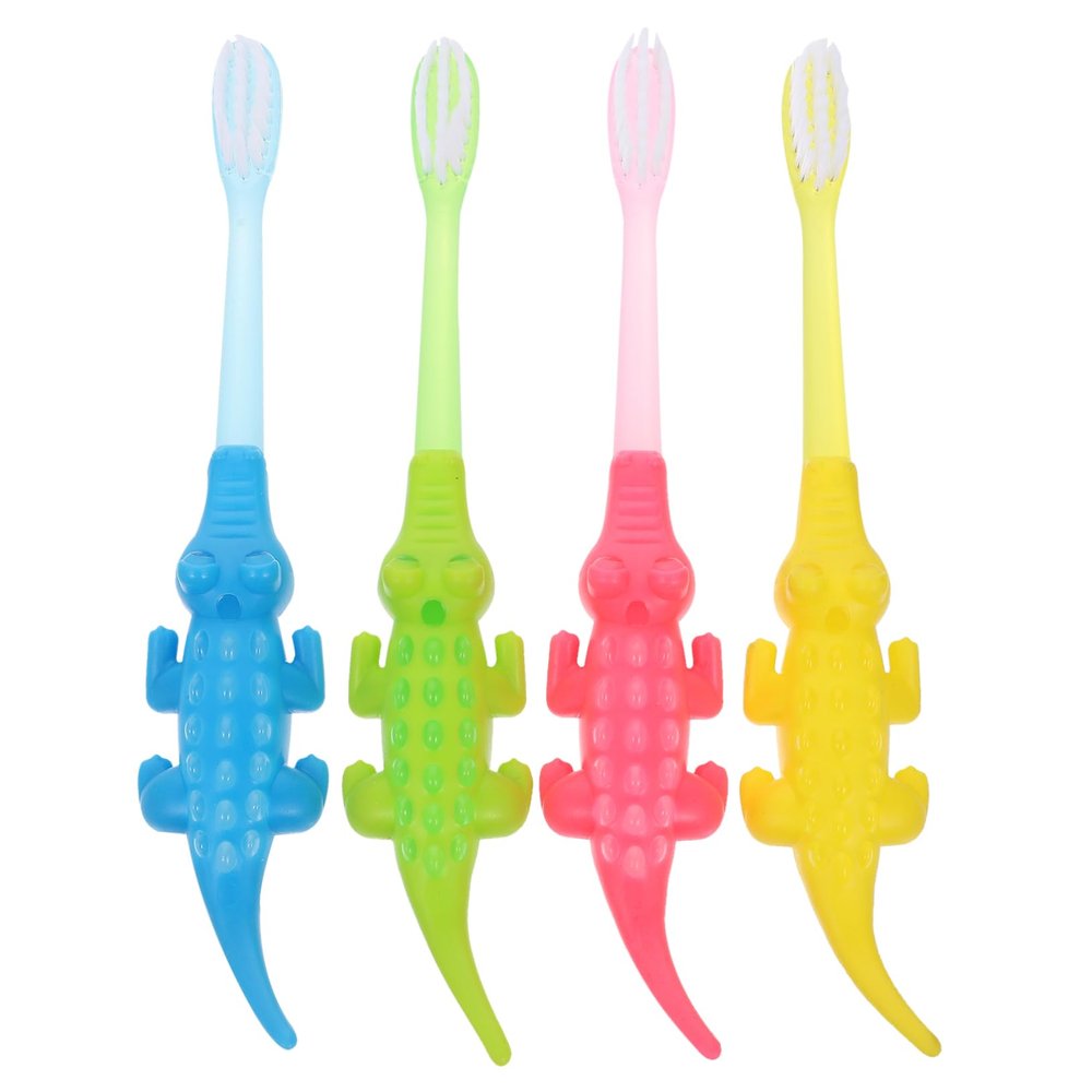 Beavorty 8pcs Cartoon Supple Bristle Toothbrush for Boy Girl Manual Toothbrushes for Ages Safe Material for Gentle Oral Care and Cleaning