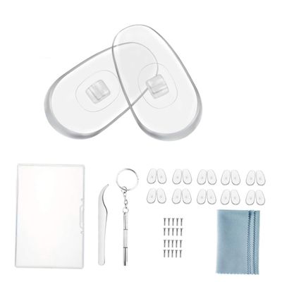 Beavorty 2sets Nose Pad Glasses Repair Tool Kit Practical Eyeglasses Screw Set for Home and Shop Use Includes Essential Accessories for Watch Maintenance