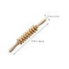 Beavorty Wooden Abdominal Massager Roller Multi-Purpose Nine-Wheel Massager for Full-Body Relief Handheld Design for Muscle Recovery and Stress Relief Smooth Finish for Comfortable Use view 4