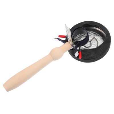 Beavorty Adjustable Moxa Stick Holder with Handheld Moxibustion Burner Tool for Home Beauty Salons Ergonomic Handle Elastic Ring