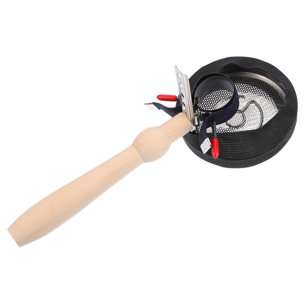 Beavorty Adjustable Moxa Stick Holder with Handheld Moxibustion Burner Tool for Home Beauty Salons Ergonomic Handle Elastic Ring
