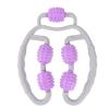 FOMIYES Leg Massage Roller Muscle Roller Massaging Roller Leg Roller Stick Handheld Massager Roller Massager Fitness Roller Yoga Leg Clamp Scroll Wheel Auxiliary Supplies Abs Purple, 29X23.5X2CM view 1