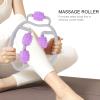 FOMIYES Leg Massage Roller Muscle Roller Massaging Roller Leg Roller Stick Handheld Massager Roller Massager Fitness Roller Yoga Leg Clamp Scroll Wheel Auxiliary Supplies Abs Purple, 29X23.5X2CM view 4