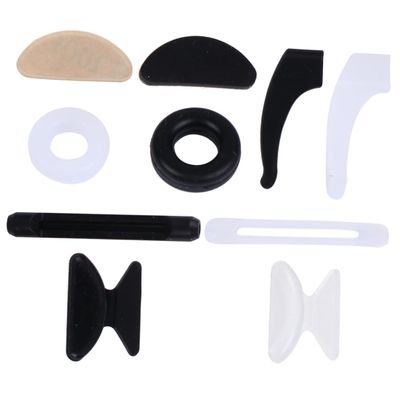 Beavorty 48pairs Eyeglasses Retainers Kit - Nose Pads and Grips for Nose Support for Glasses and Sunglasses for Home Repair Shops and Outdoor Use
